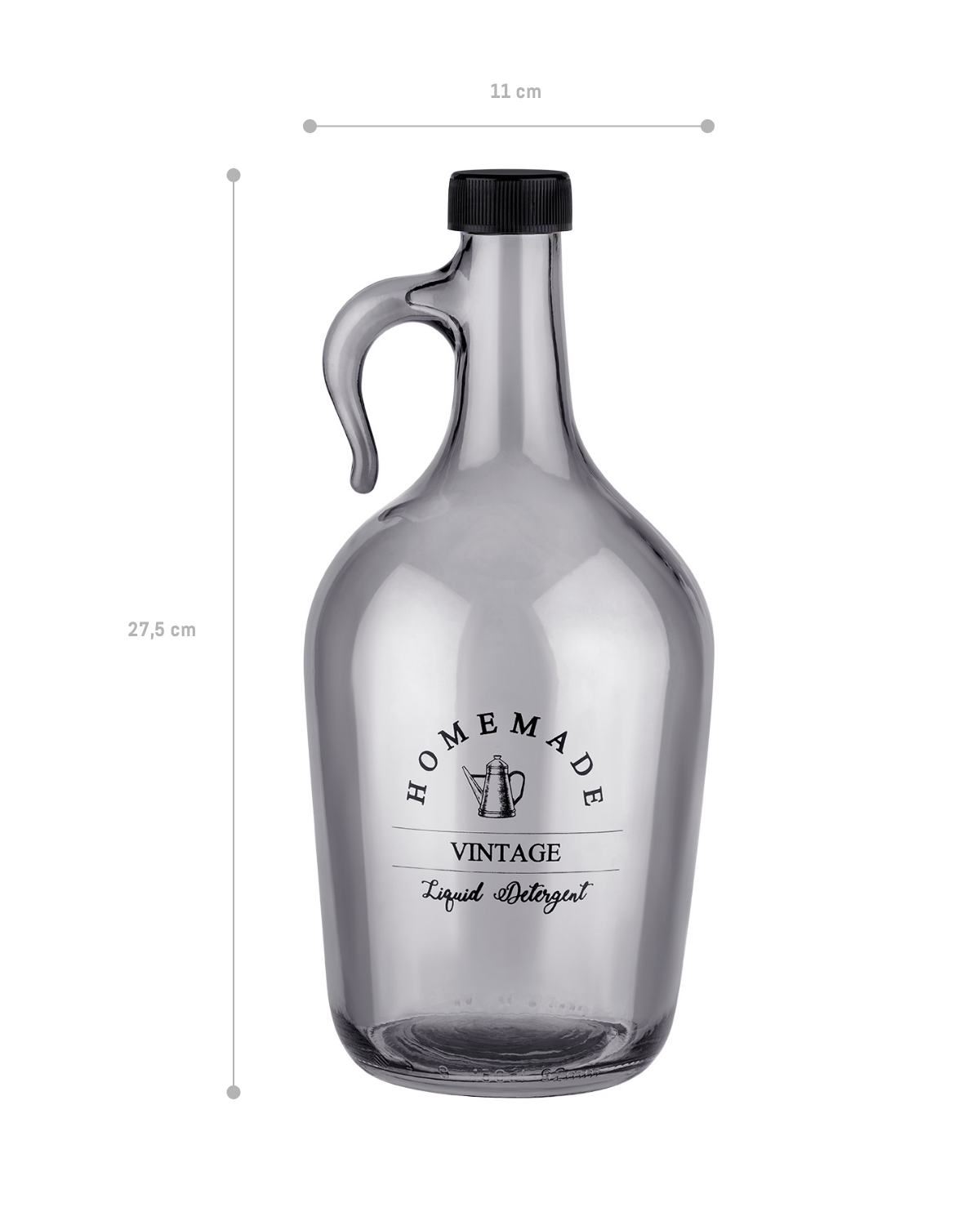 Maud Gallon Glass Detergent Bottle - Madame Coco JO