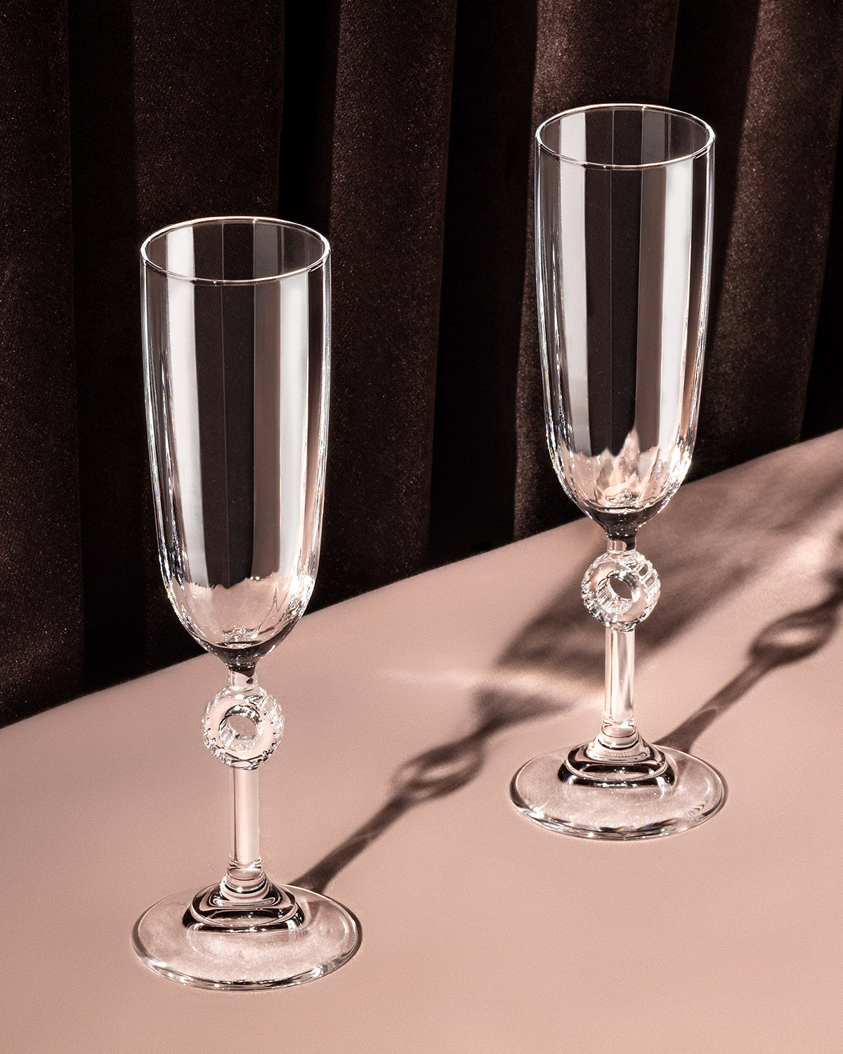 Lavinia 4-piece Champagne Glass Set - Madame Coco JO