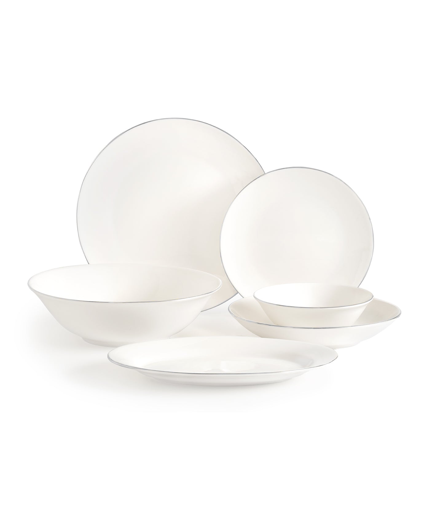 Helios 27 Piece Dinner Set Gold/platinum - Madame Coco JO