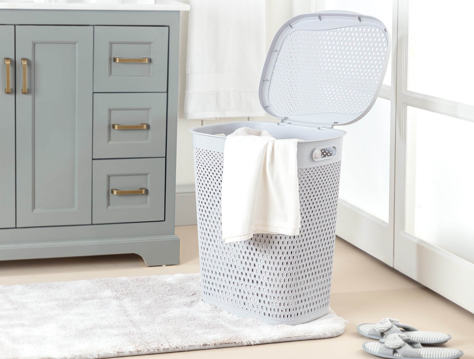Bellamy Laundry Basket With Lid - Madame Coco JO