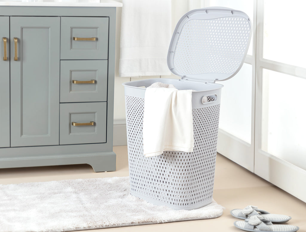 Bellamy Laundry Basket With Lid - Madame Coco JO