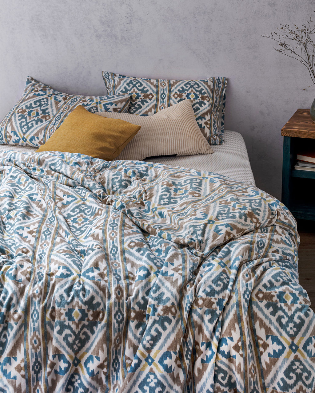 Aron Single Size Flannel Duvet Cover Set - Madame Coco JO