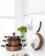 Gordes Wooden Look Cookware Set 7 Pieces - Madame Coco JO