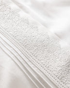 Magou Kıng Sıze Embroıdery Satın Duvet Cover Set - Madame Coco JO