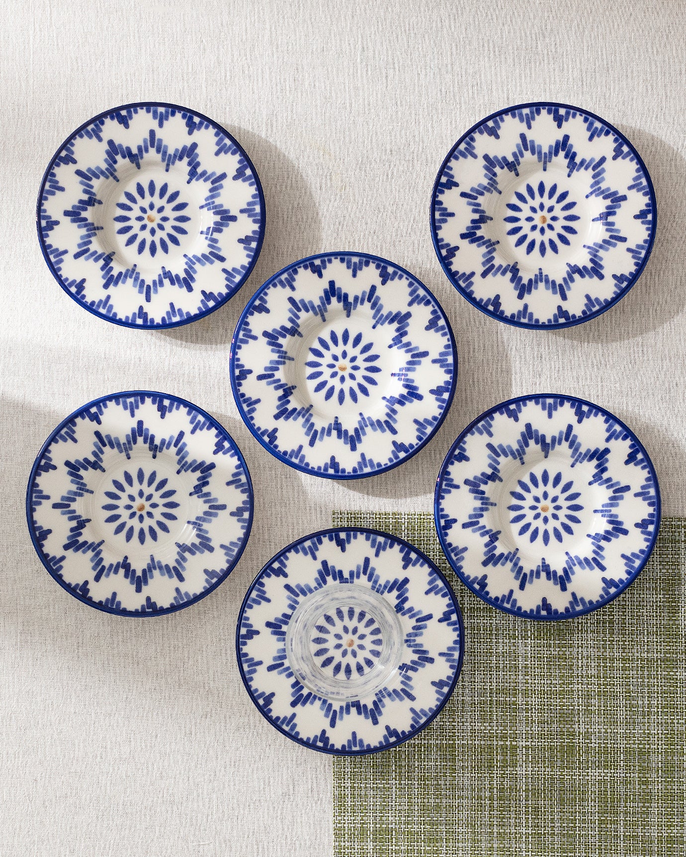 Luxe Mixte 6-piece Tea Glass Saucer Set - Madame Coco JO