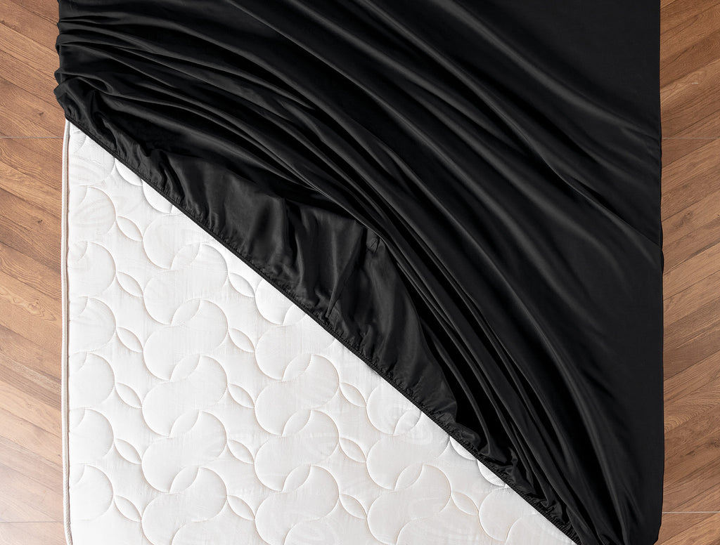Ciel Satin Fitted Sheet - Madame Coco JO