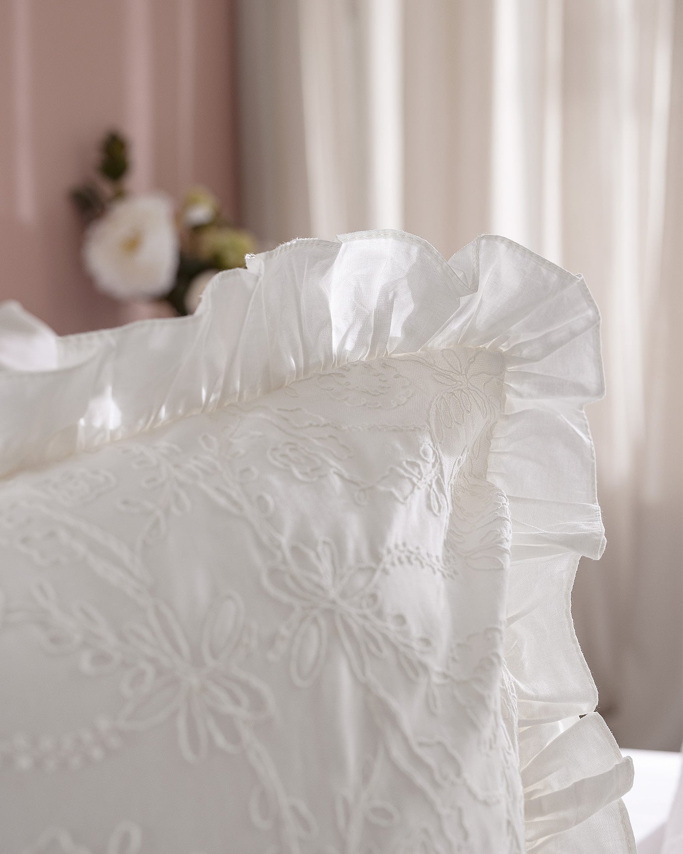 Aulne Double Sıze Embroıdery Duvet Cover Set - Madame Coco JO