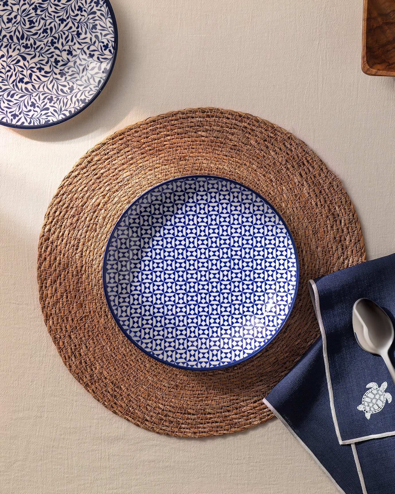 Rêve Bleu Pissenlit Soup Plate 21 Cm - Madame Coco JO