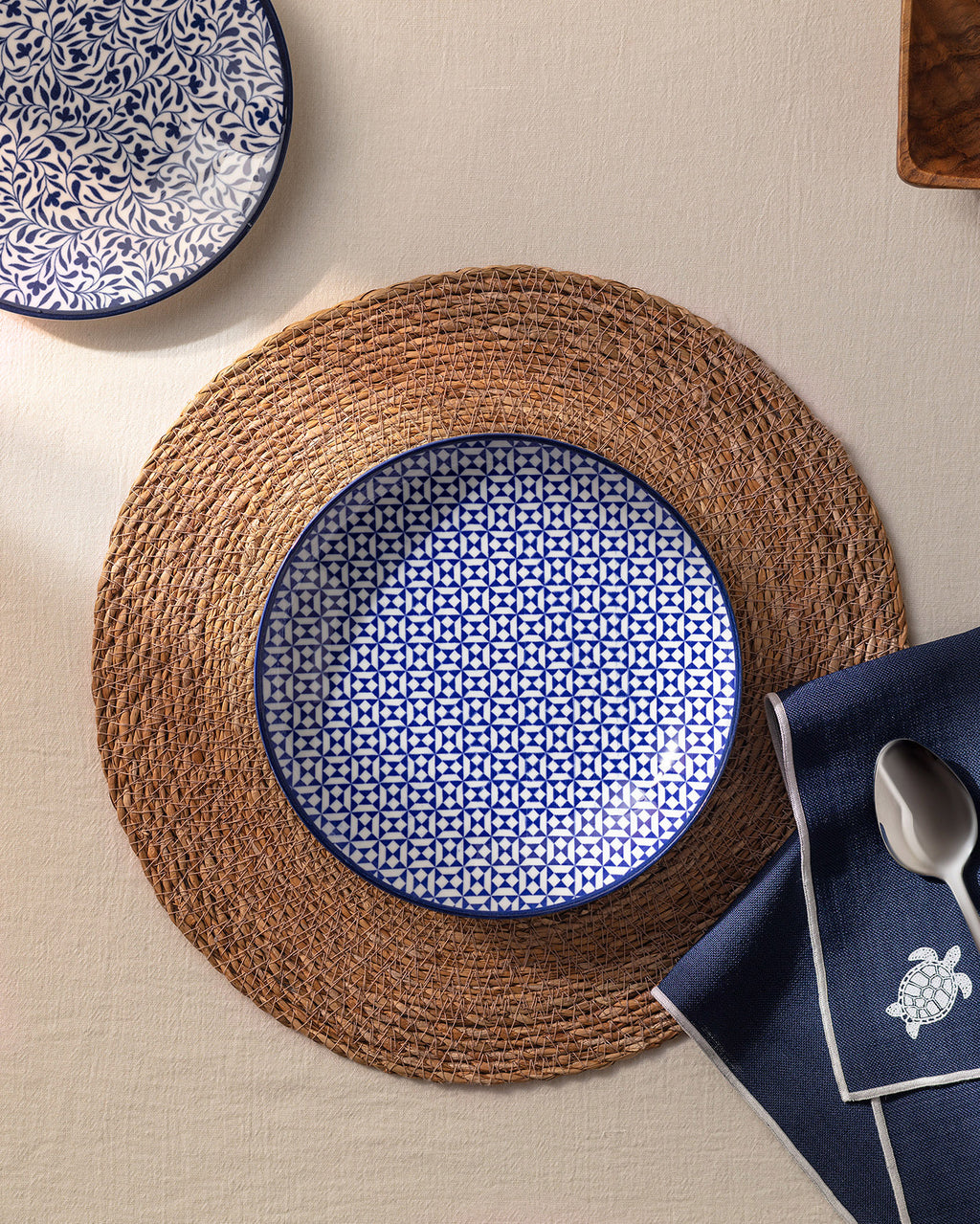 Rêve Bleu Pissenlit Soup Plate 21 Cm - Madame Coco JO