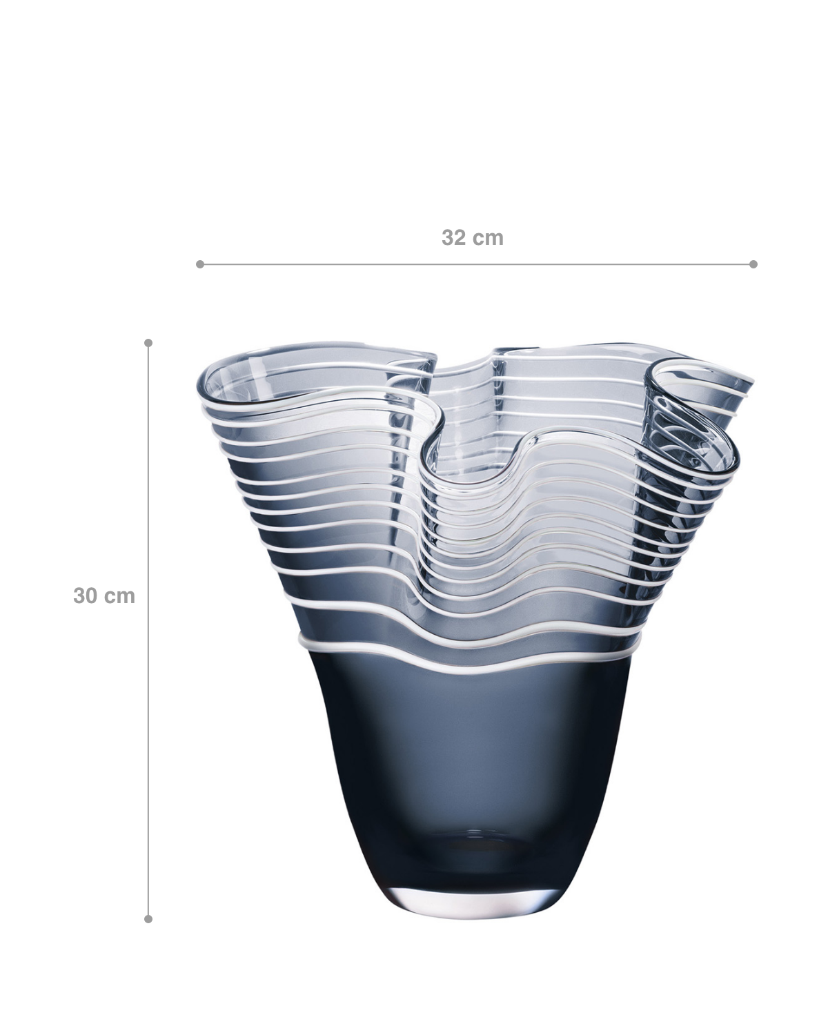 Honfleur Handmade Glass Vase - Large Size - Madame Coco JO