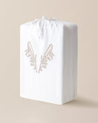 Linda King Size Duvet Cover Set - Embroidered Washed Seersucker - Madame Coco JO