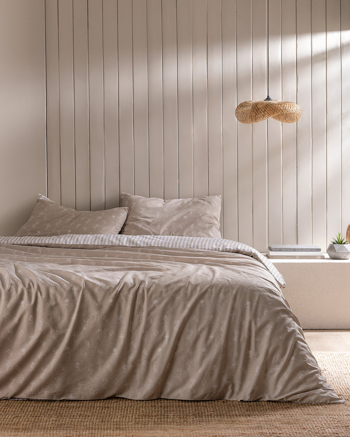 Rever Kıng Size Duvet Cover Set - Ranforce Patterned - Madame Coco JO