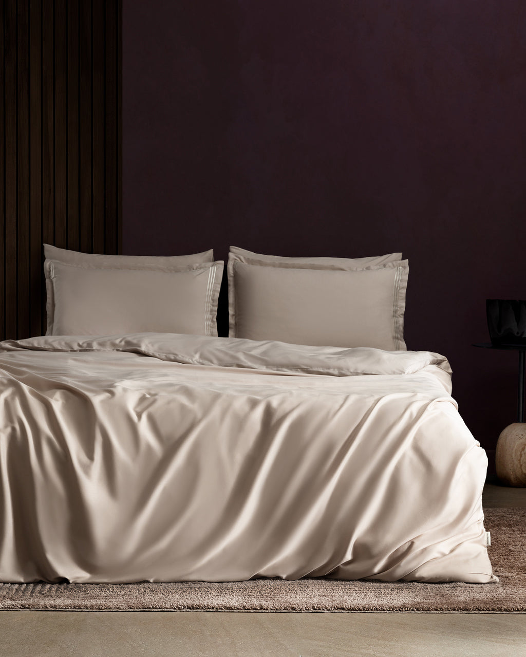 Clarette King Size Bamboo Satin Duvet Cover Set - Madame Coco JO