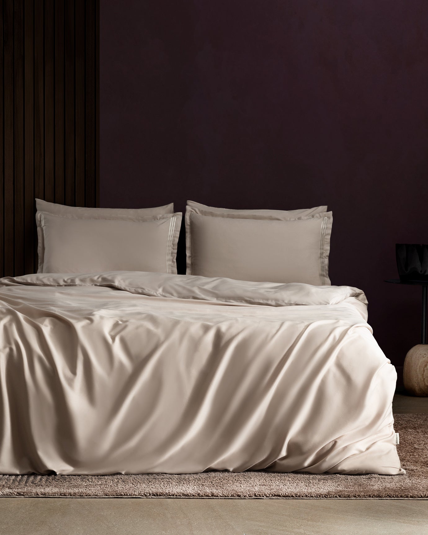 Clarette King Size Bamboo Satin Duvet Cover Set - Madame Coco JO