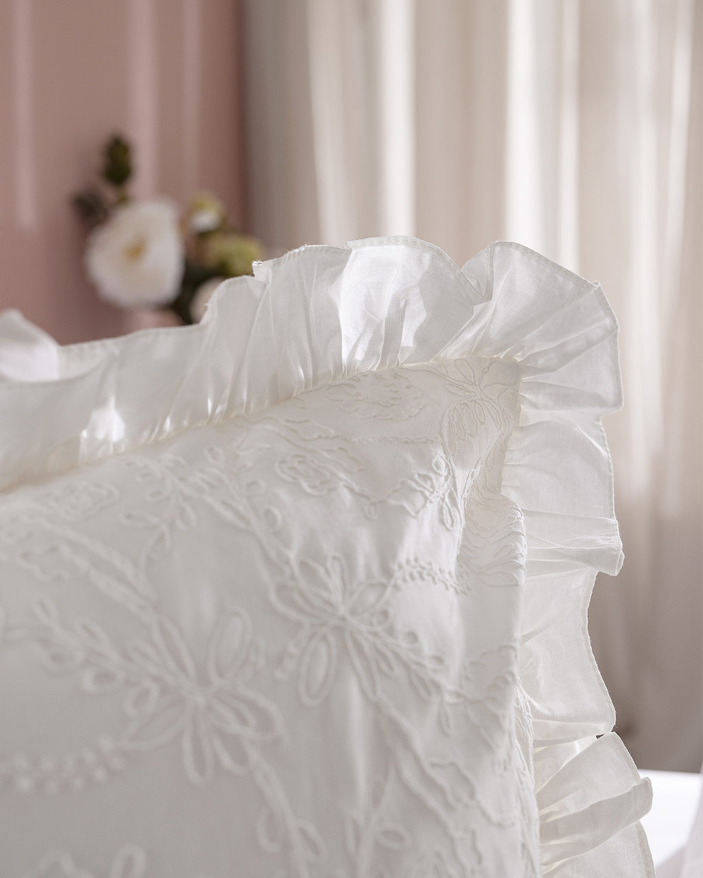 Aulne Kıng Sıze Embroıdery Duvet Cover Set - Madame Coco JO