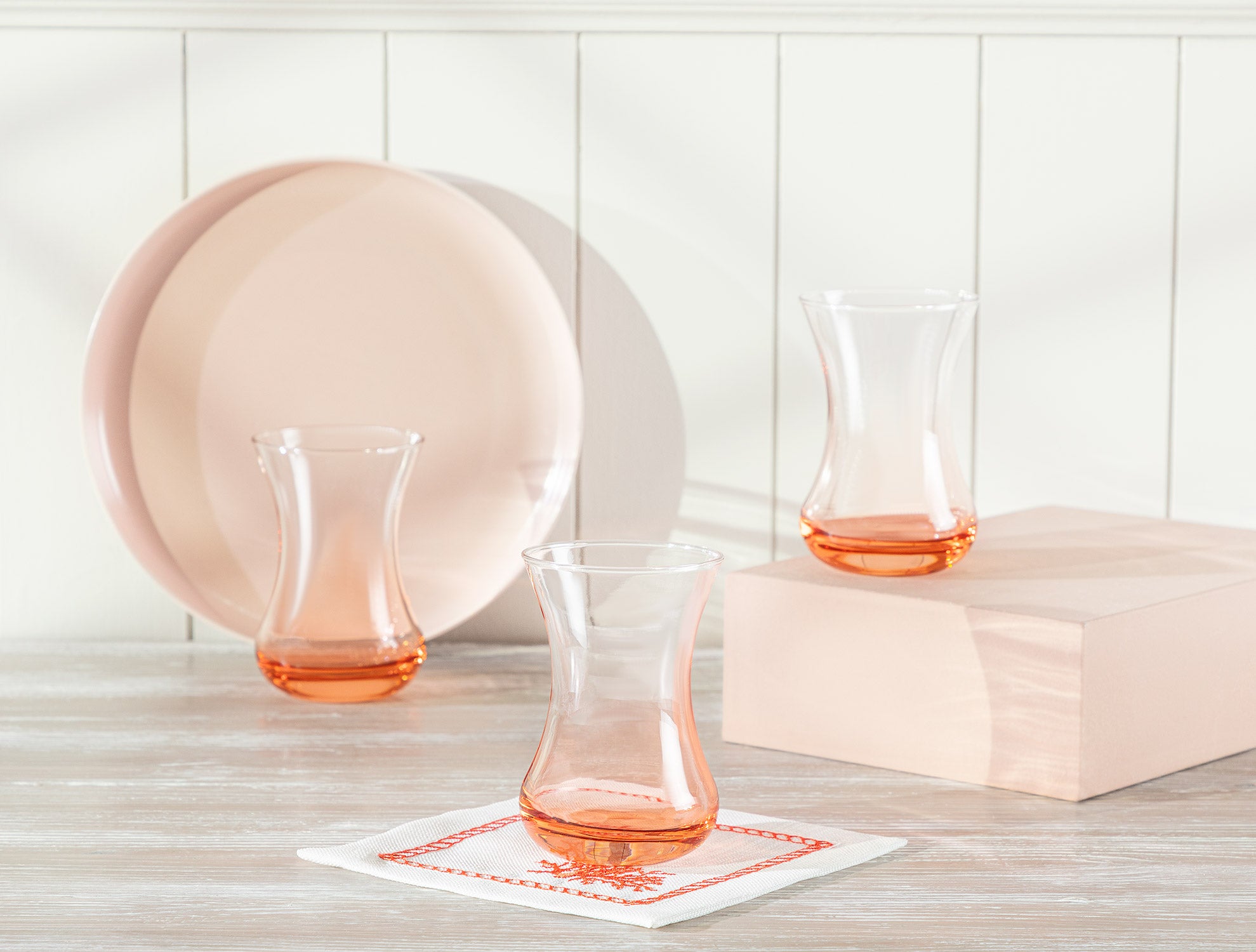 Lavem-orange World Tea Glass Set Of 6 - Madame Coco JO