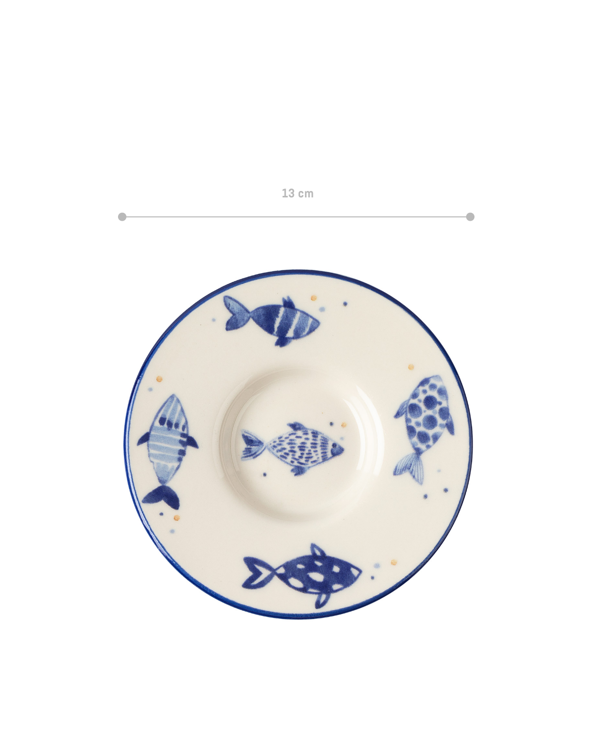 Luxe Poisson 6-piece Tea Glass Saucer Set - Madame Coco JO