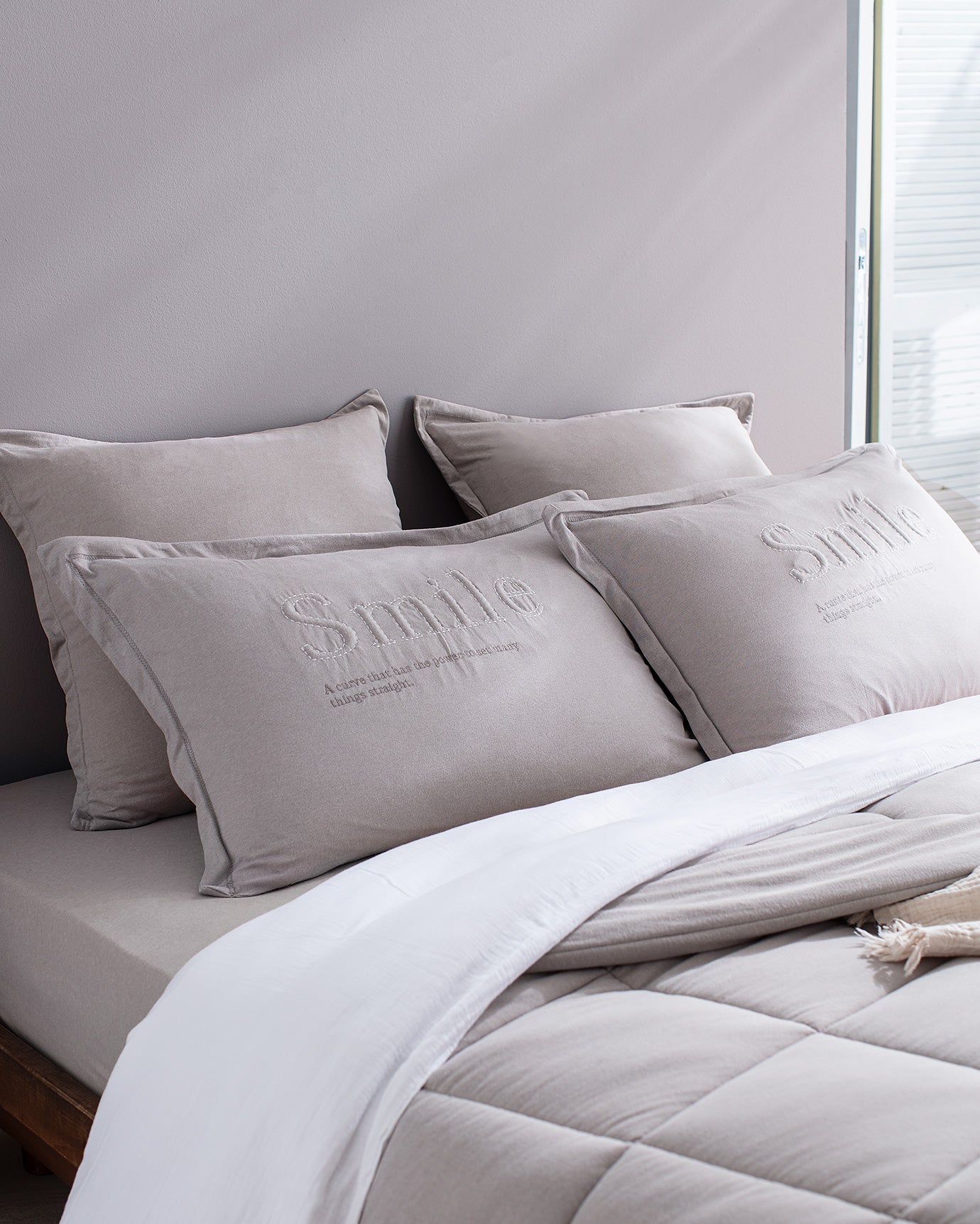Cassis Cotton Comforter Set - Madame Coco JO