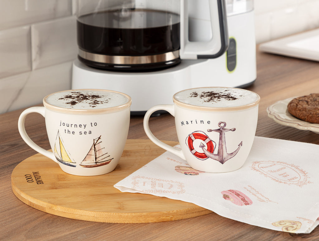Marine Jardin 2 Pcs Mug Set - Madame Coco JO