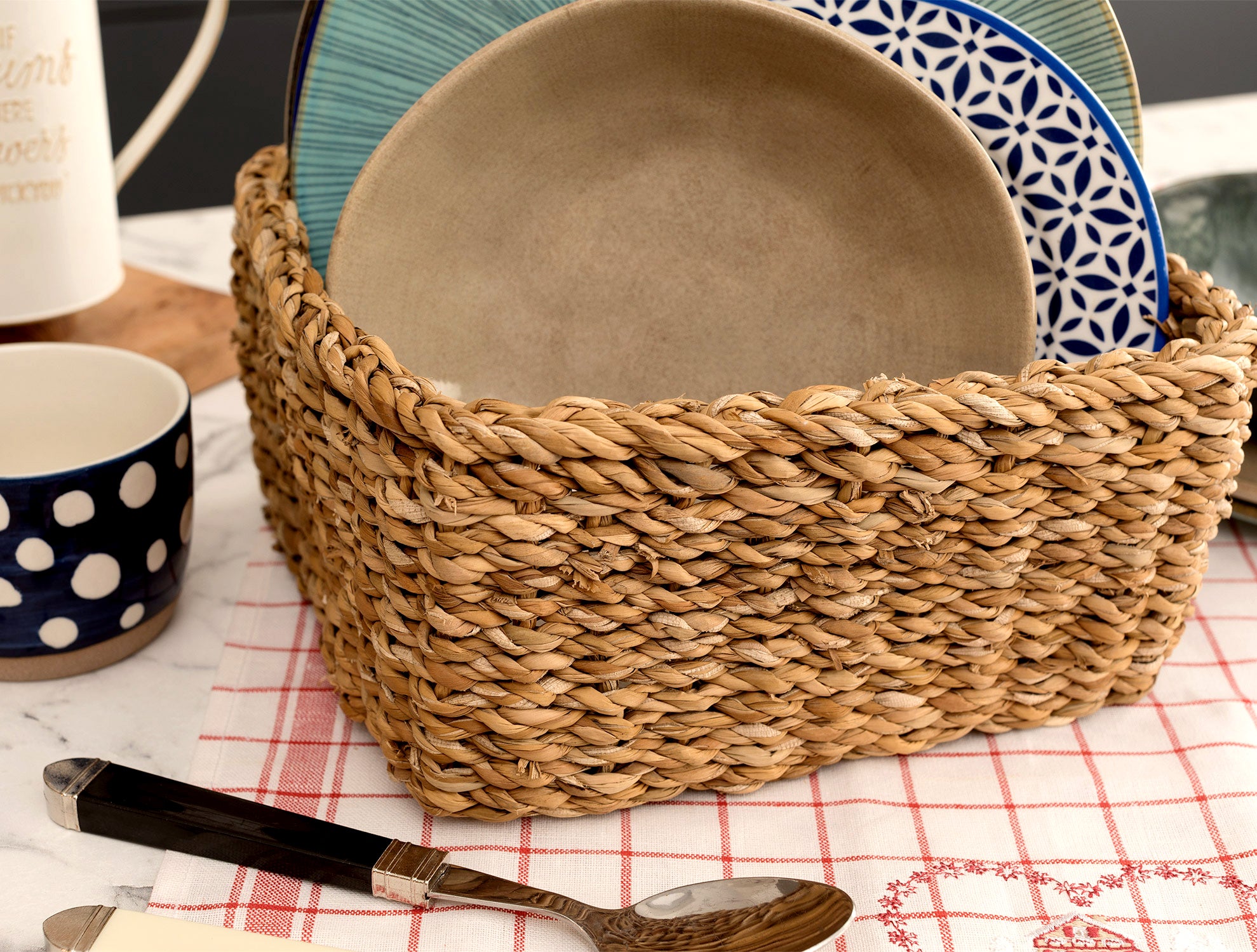 Moni Large Wicker Basket - Madame Coco JO