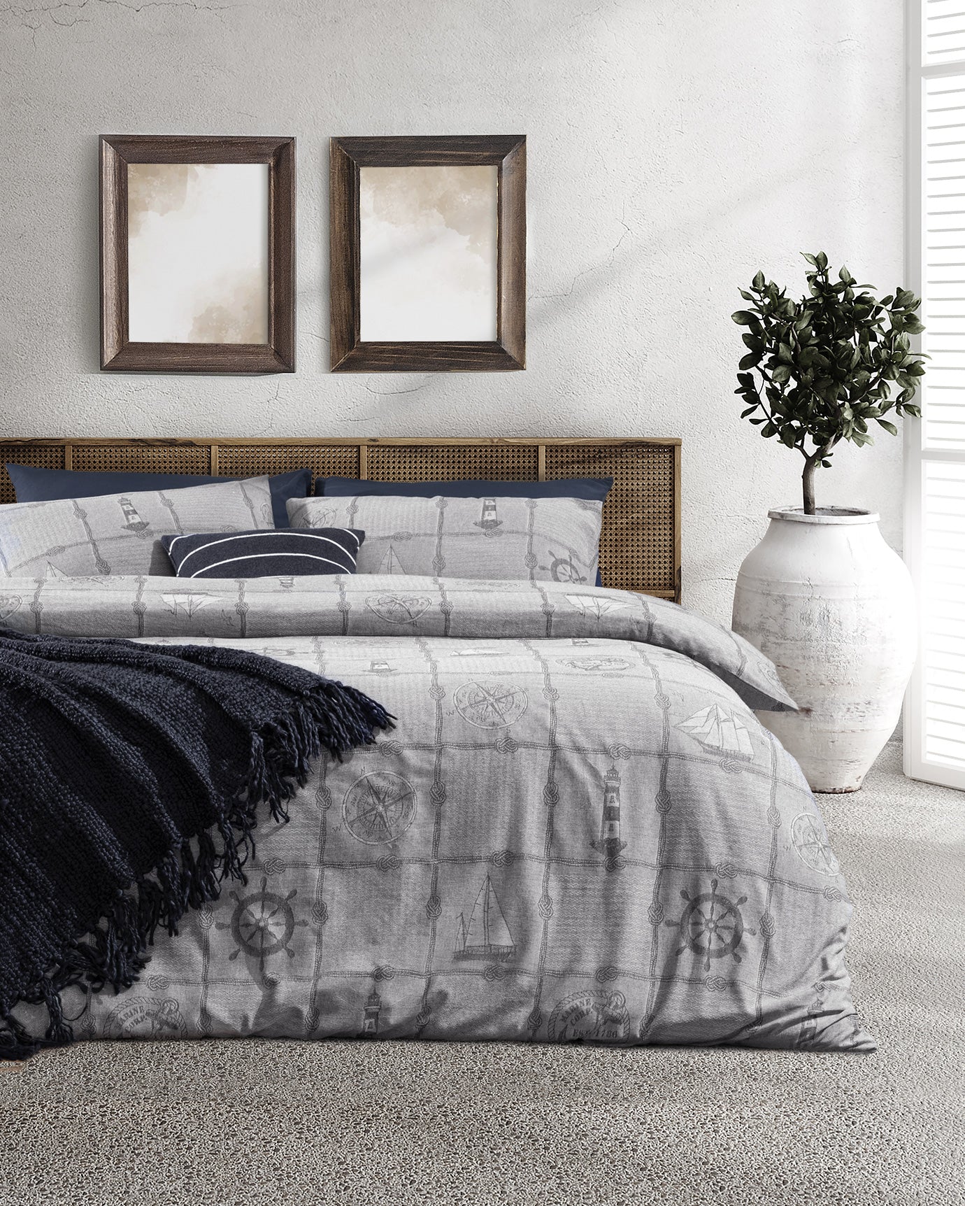 Etretat Single Size Dobby Duvet Cover Set - Madame Coco JO