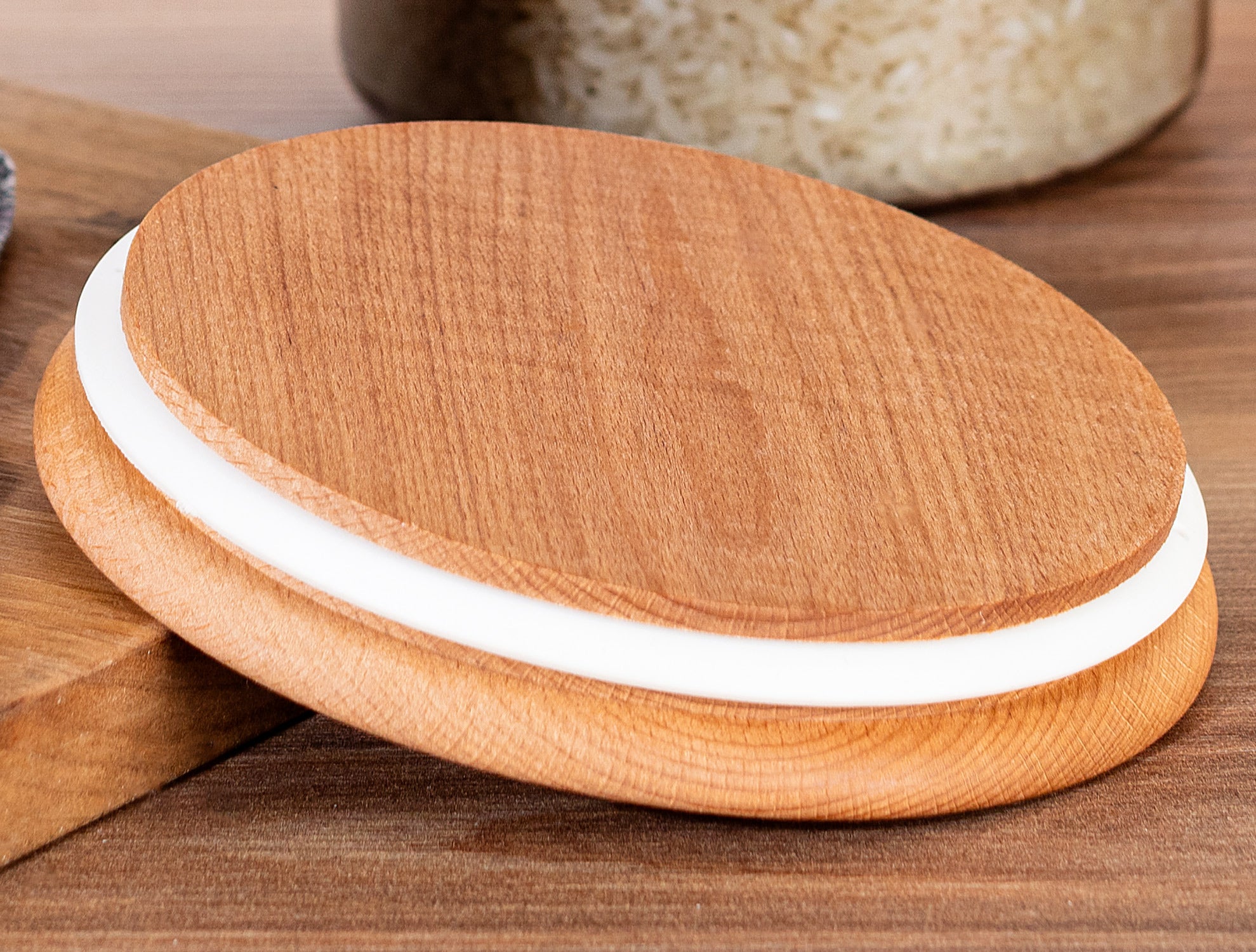 Storage Box With Wooden Lid 2300ml 2pcs - Madame Coco JO