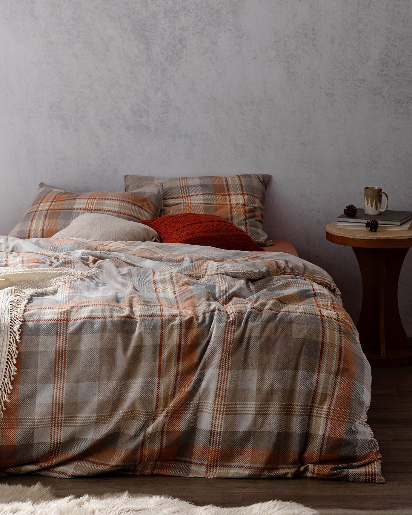 Gustave Single Size Duvet Cover Set - Flannel - Madame Coco JO