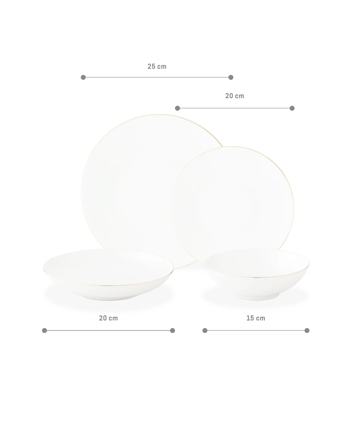 Ravello 24 Piece Dinner Set Gold/platinum - Madame Coco JO