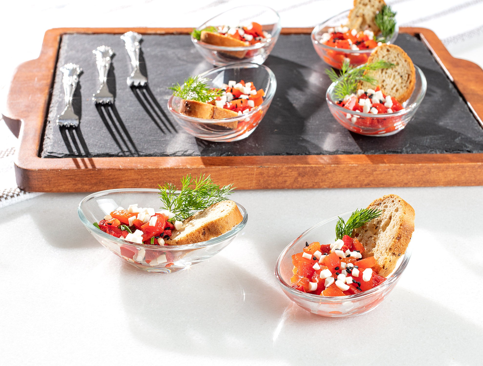 Toscolano 6-piece Mini Sauce Set - 55ml - Madame Coco JO