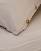 Carla Double Size Fitted Washed Duvet Cover Set - Madame Coco JO