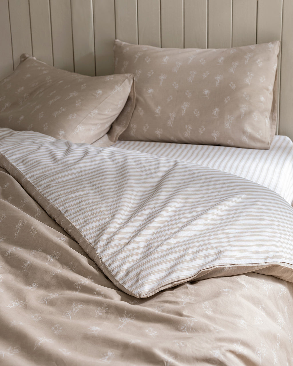 Rever Kıng Size Duvet Cover Set - Ranforce Patterned - Madame Coco JO