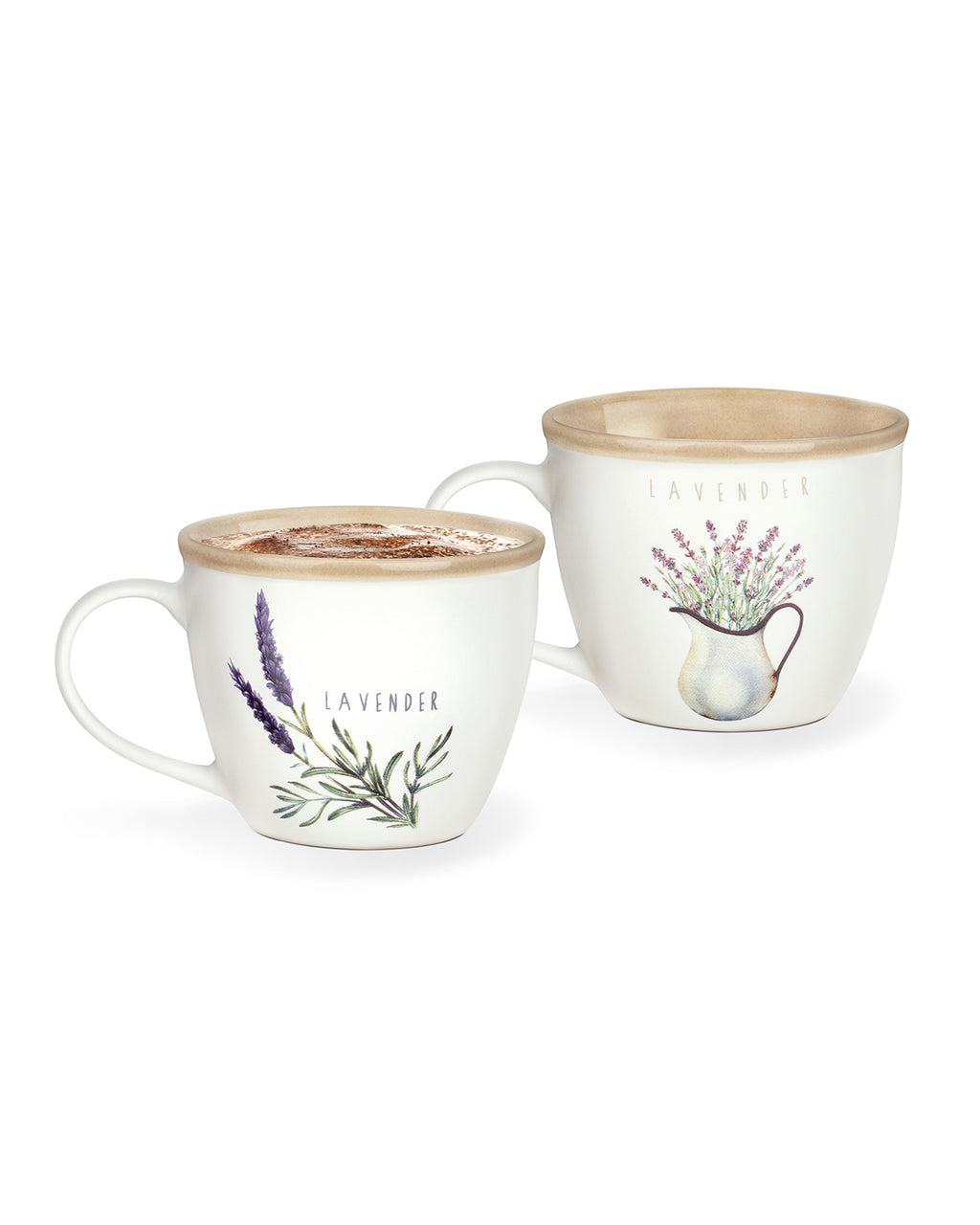 Lavender Plaine 2 Pcs Mug Set - Madame Coco JO