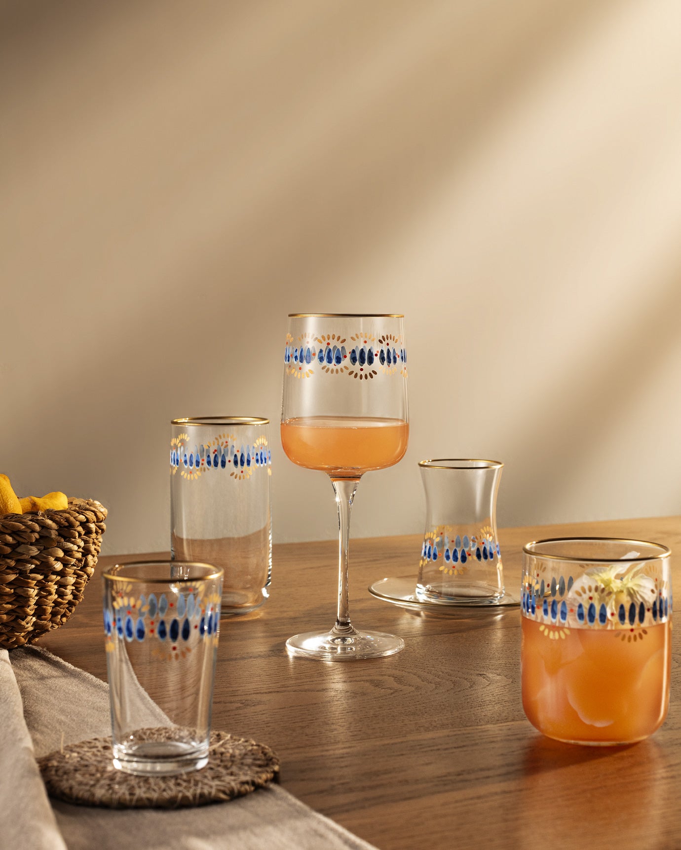 Musette - Hilaire 4-piece Beverage Glass Set - 365ml - Madame Coco JO