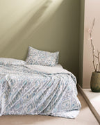 Norris King Size Fitted  Duvet Cover Set - Ranforce Patterned - Madame Coco JO