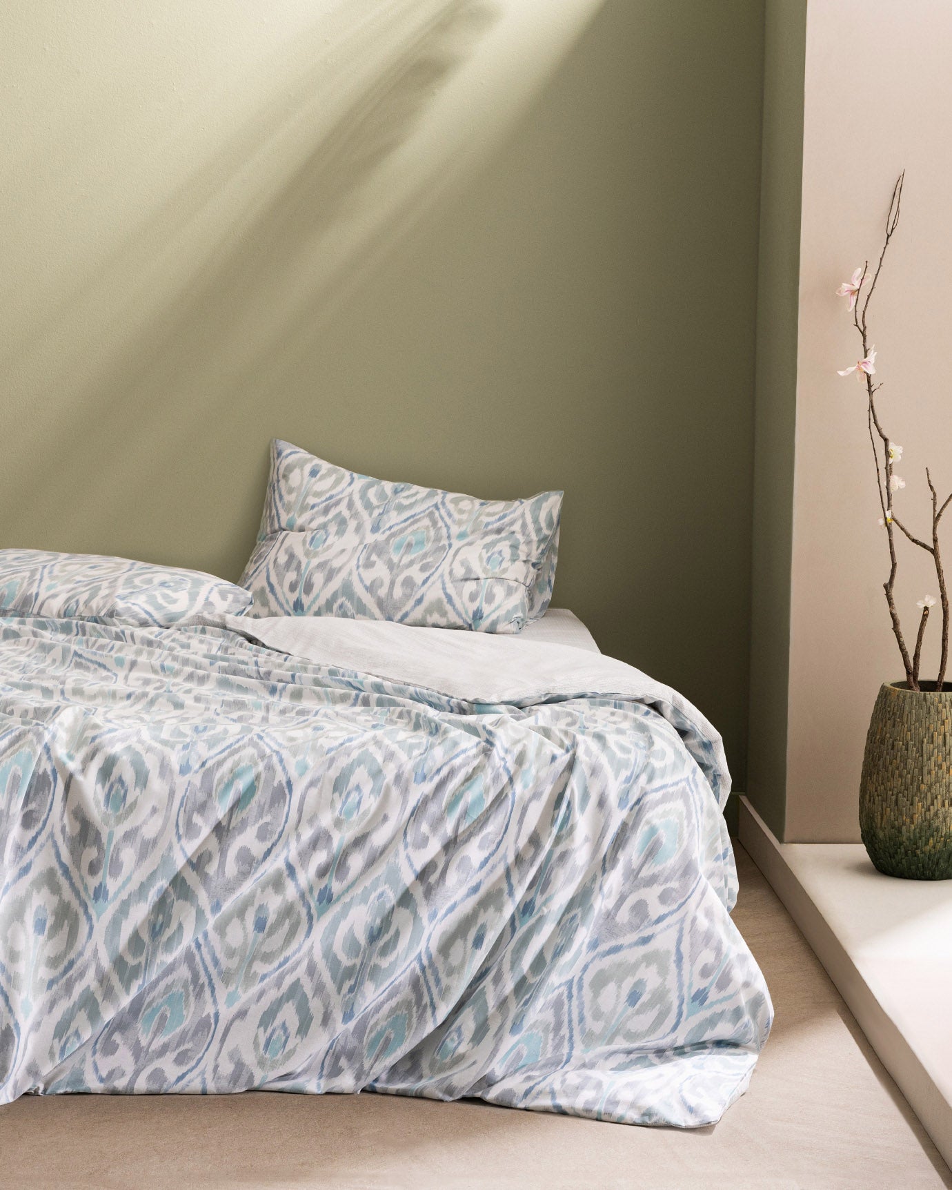 Norris King Size Fitted  Duvet Cover Set - Ranforce Patterned - Madame Coco JO