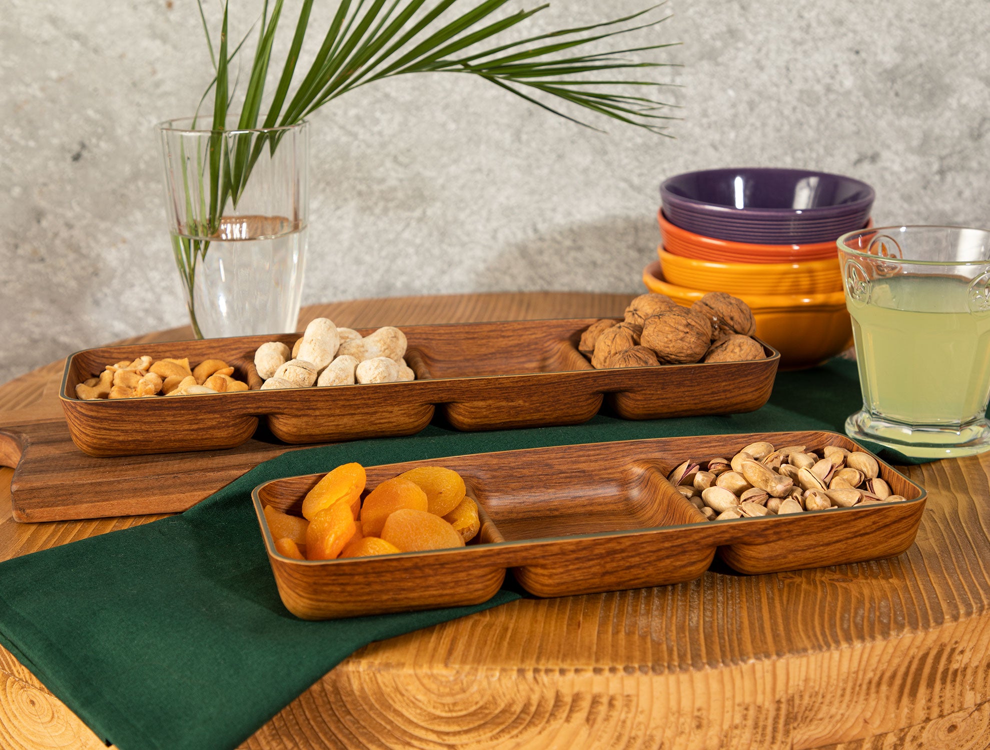 Marivi Three Compartment Snack 26cm - Madame Coco JO