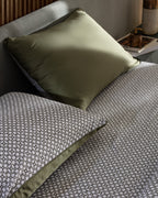 Dennie King Size Printed Satin Duvet Cover Set - Madame Coco JO