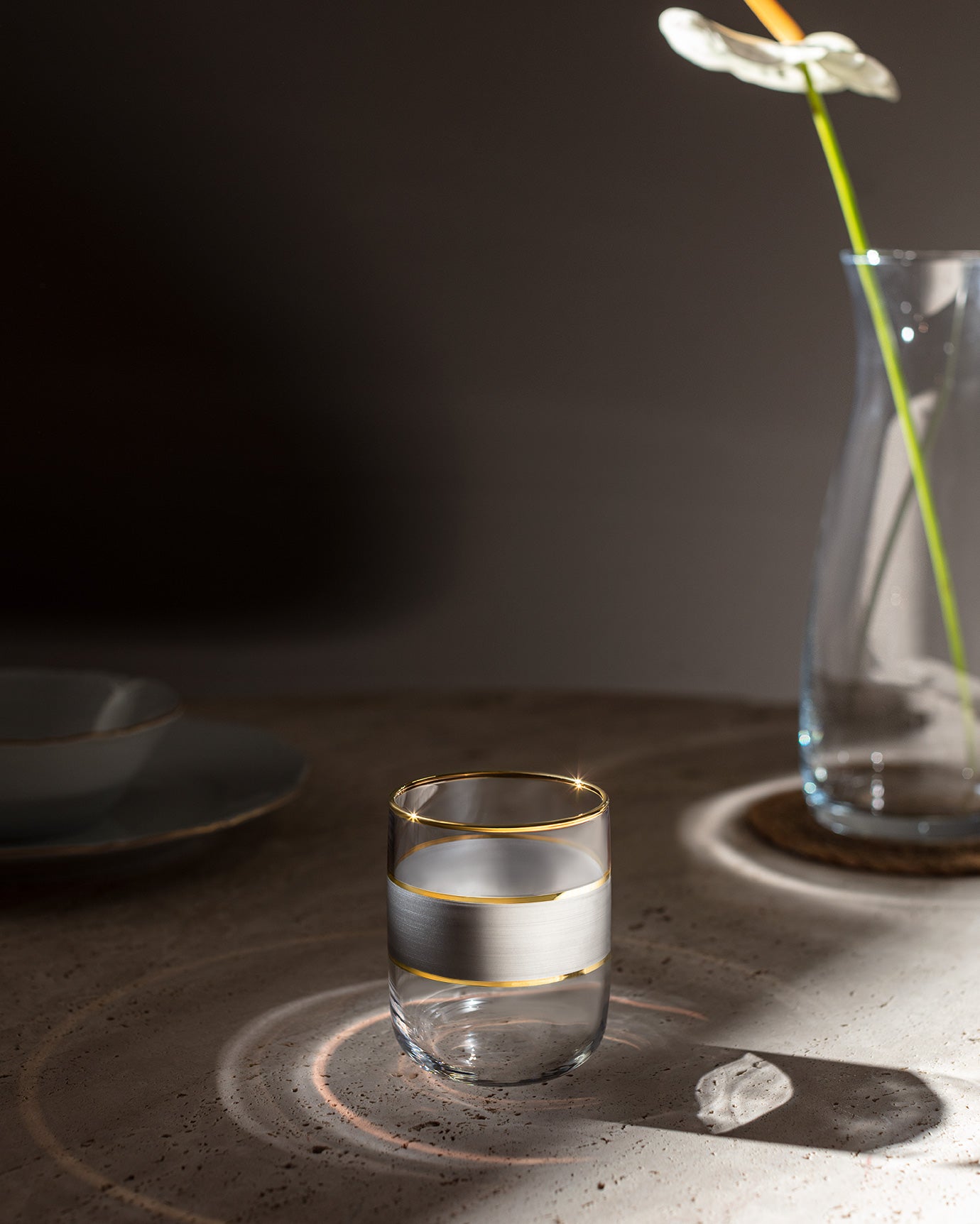 Musette - Heike Platinium 4-piece Water Glass Set - 270ml - Madame Coco JO
