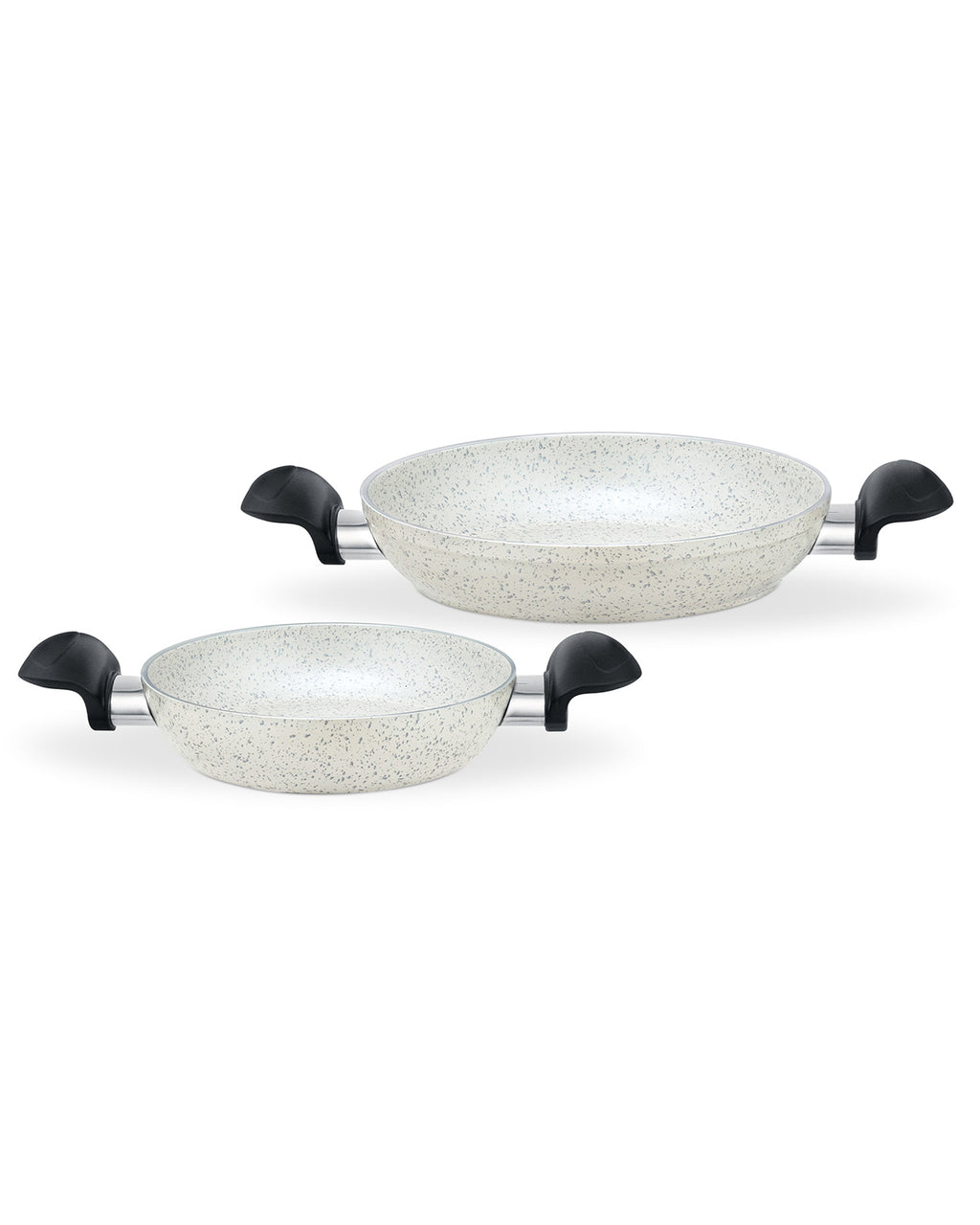 Gordes Granite Look Shallow Pan Set 2 Pieces - Madame Coco JO