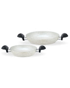 Gordes Granite Look Shallow Pan Set 2 Pieces - Madame Coco JO