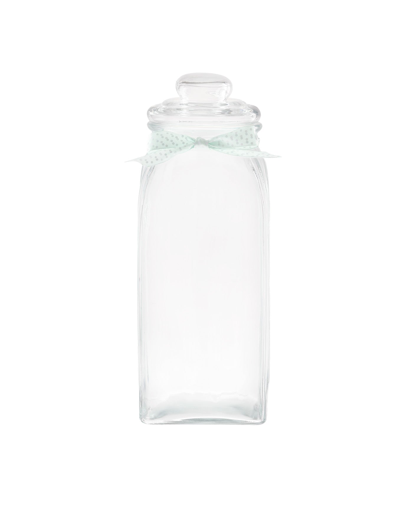 Odetta Glass Str Jar Square 1450ml - Madame Coco JO