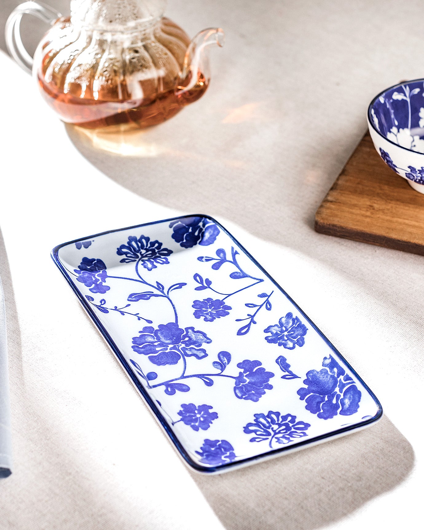 Rêve Bleu Angers Rectangular Plate - Madame Coco JO
