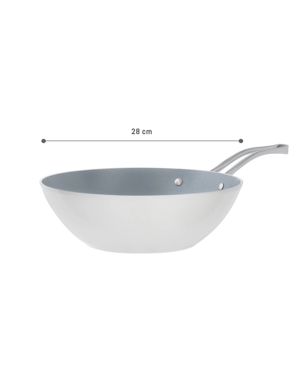 Nano Ceramic Wok Pan 28 Cm - Madame Coco JO