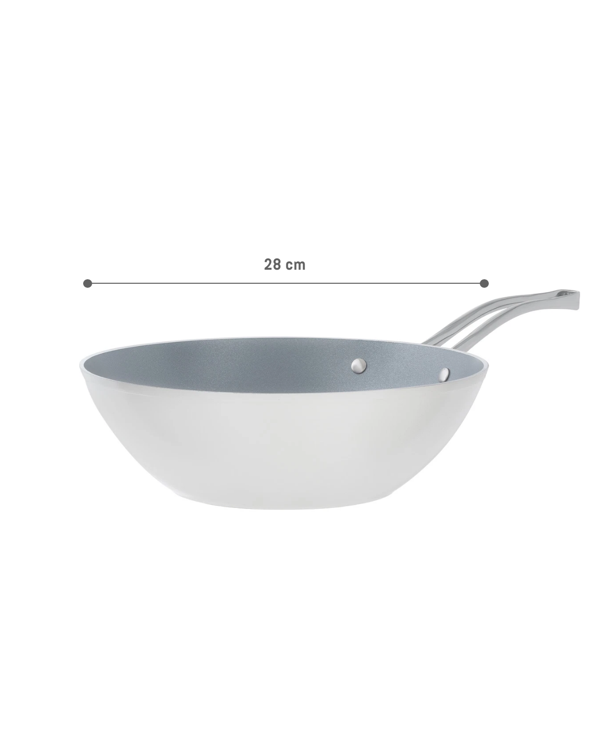 Nano Ceramic Wok Pan 28 Cm - Madame Coco JO