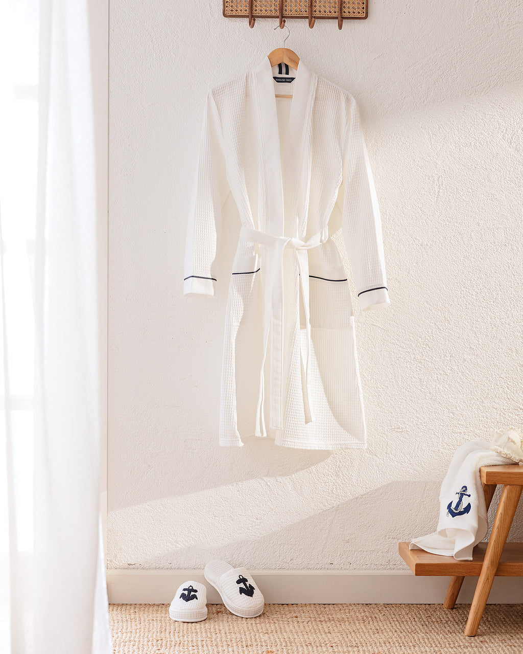 Marty Kimono Unisex Bornoz/terlik Seti - Madame Coco JO