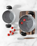 Gordes Granite Look Shallow Pan Set 2 Pieces - Madame Coco JO
