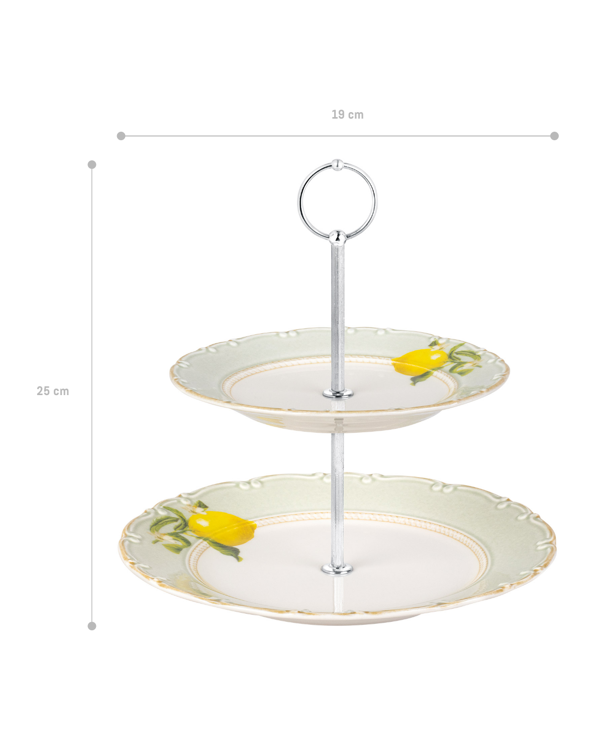 Lemon 2 Layer Cake Stand - Madame Coco JO