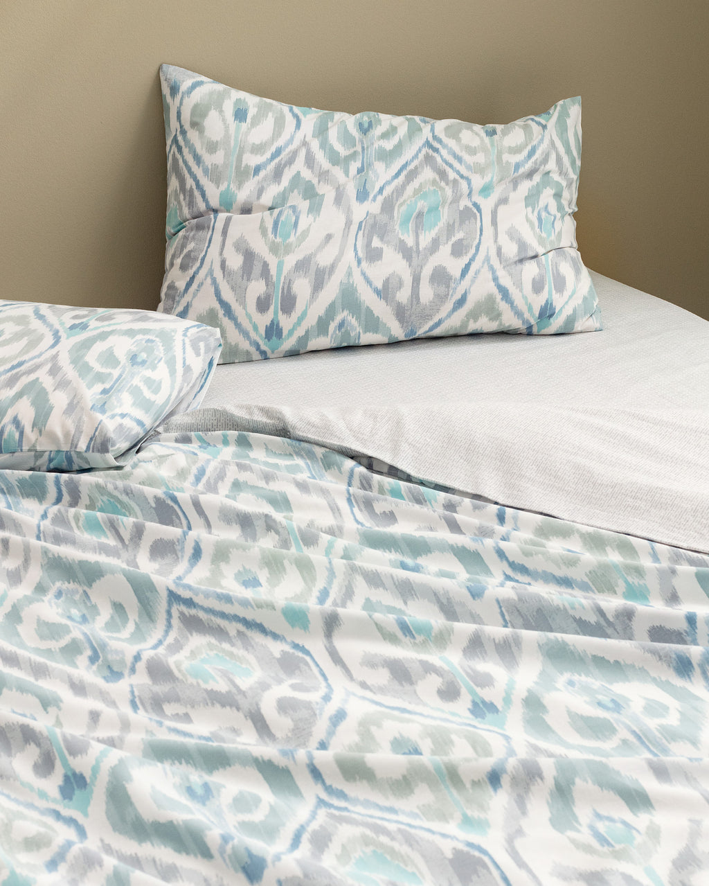 Norris King Size Fitted  Duvet Cover Set - Ranforce Patterned - Madame Coco JO