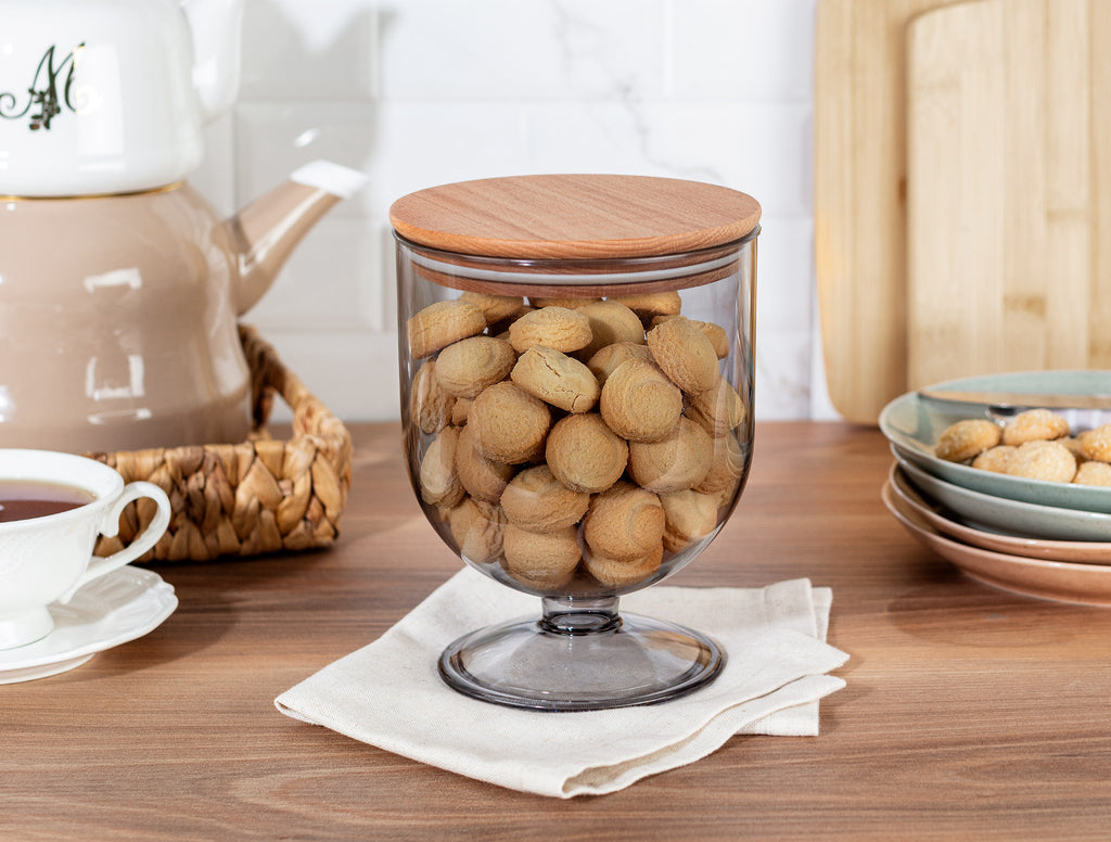 Storage Box With Wooden Lid 1600ml - Madame Coco JO