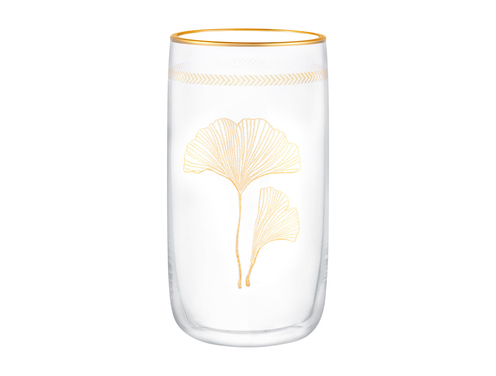 Musette - Lovely Ginkgo Leaves 4-piece Beverage Glass Set - 365ml - Madame Coco JO